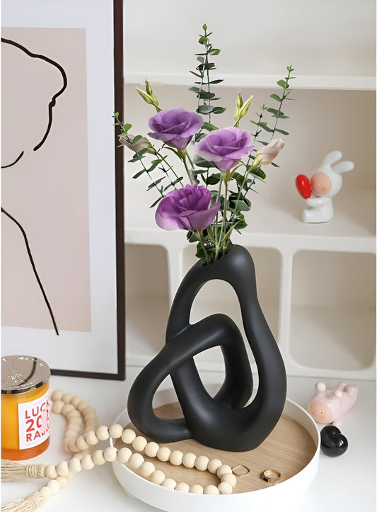 Sculptural Loop Ceramic Vase