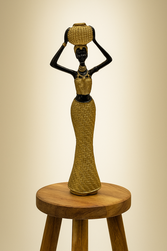 Golden Grace - Artisan Tribal Sculpture