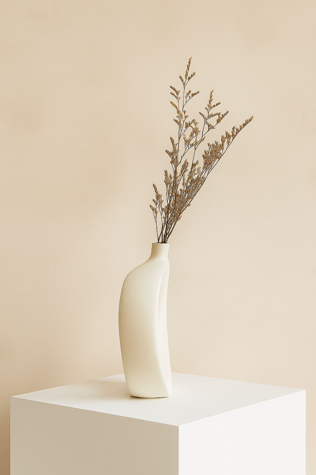 Serene Loop Ceramic Vase