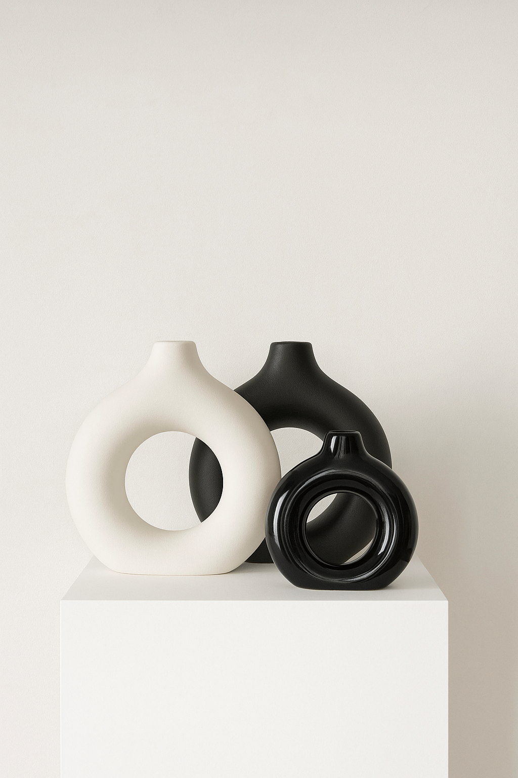 The Trinity Donut Vase Set