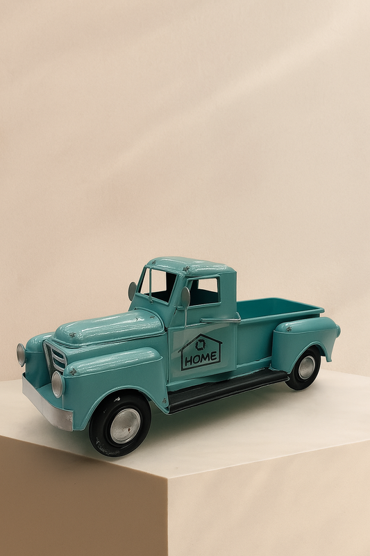 Teal Vintage Car Decor