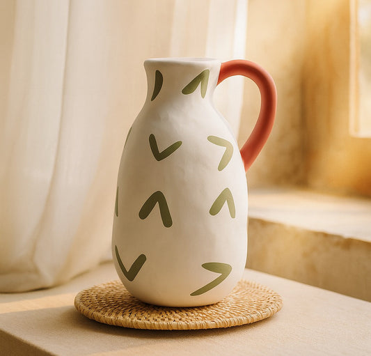 The Artisan’s Handcrafted Ceramic Jug Vase
