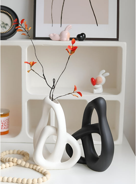 Sculptural Loop Ceramic Vase