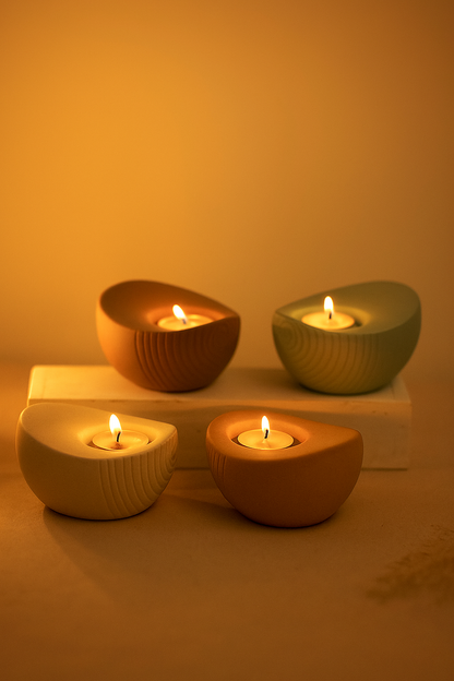 Luxury Pastel Candle Holders (mehndi decor, wedding favors)