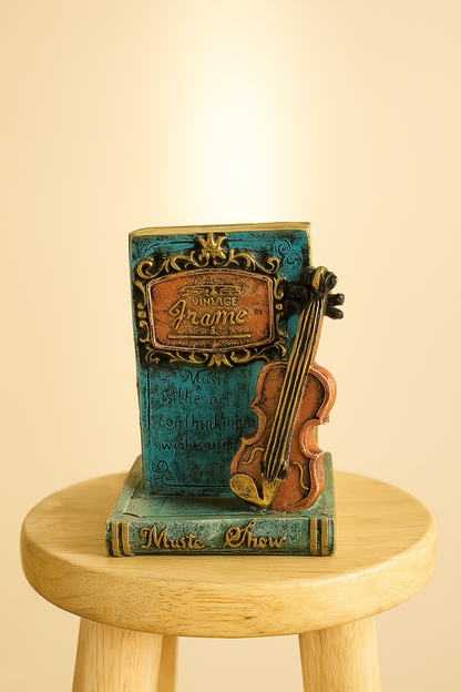 Premium Vintage Violin Book Frame