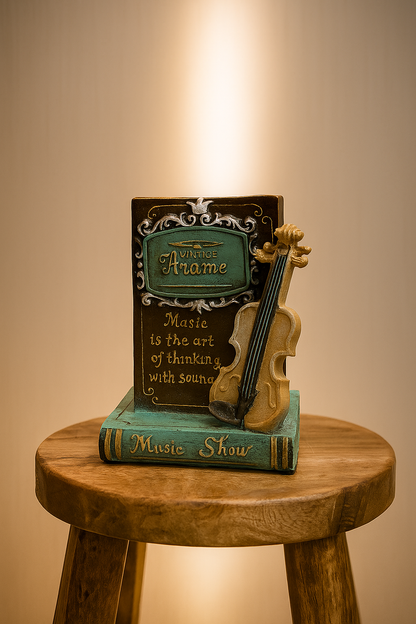 Premium Vintage Violin Book Frame