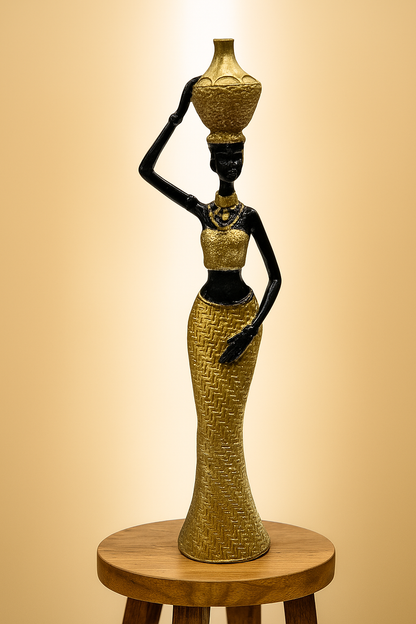 Golden Grace - Artisan Tribal Sculpture