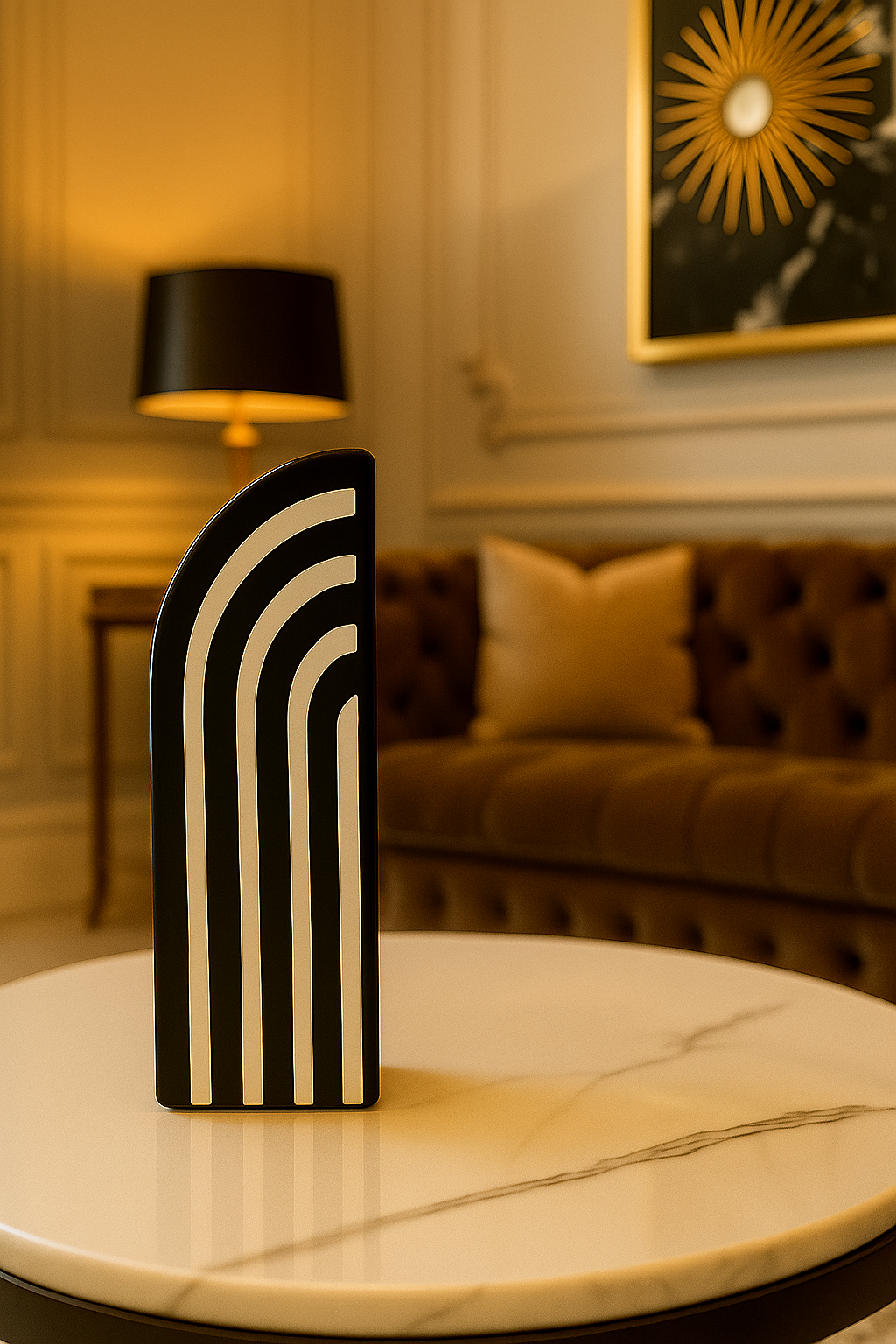 Contemporary Geometric Bookends & Table Accents