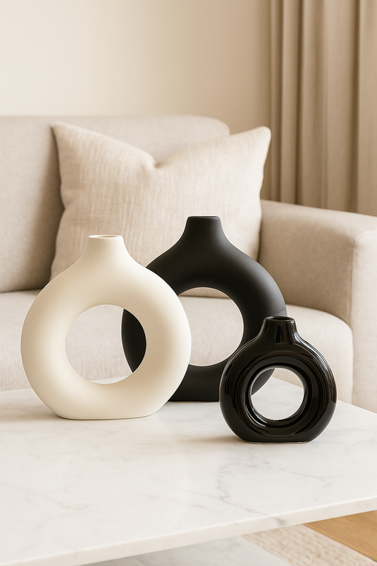 The Trinity Donut Vase Set