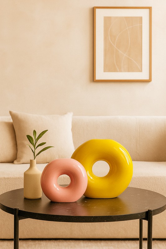 Dazzle Donut Vase Set