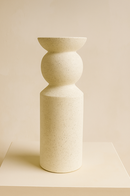 Modern Boho Ceramic Candle Stand