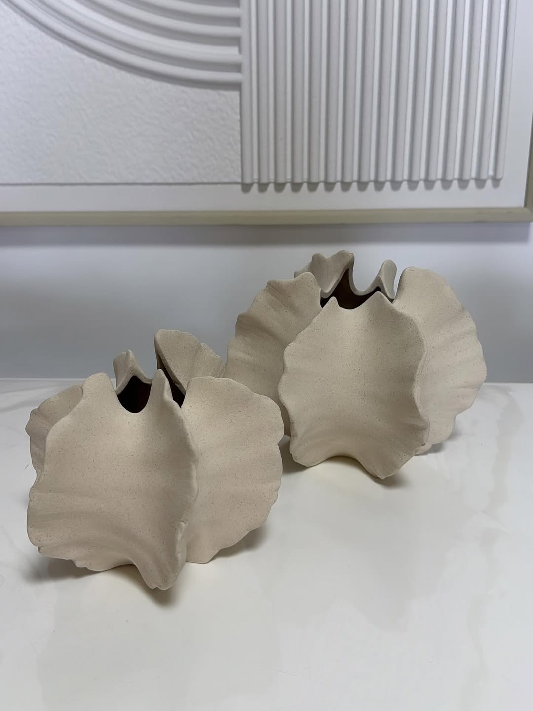 Sharp Bloom Ceramic Vase