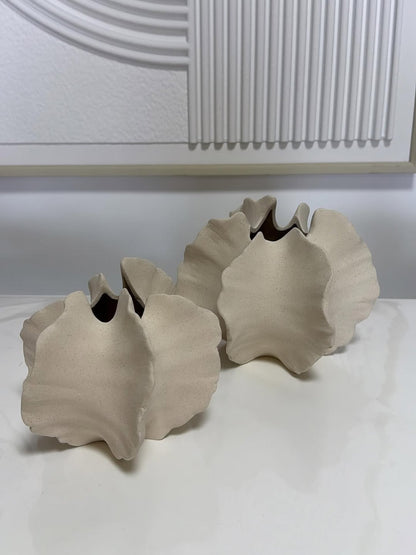 Sharp Bloom Ceramic Vase