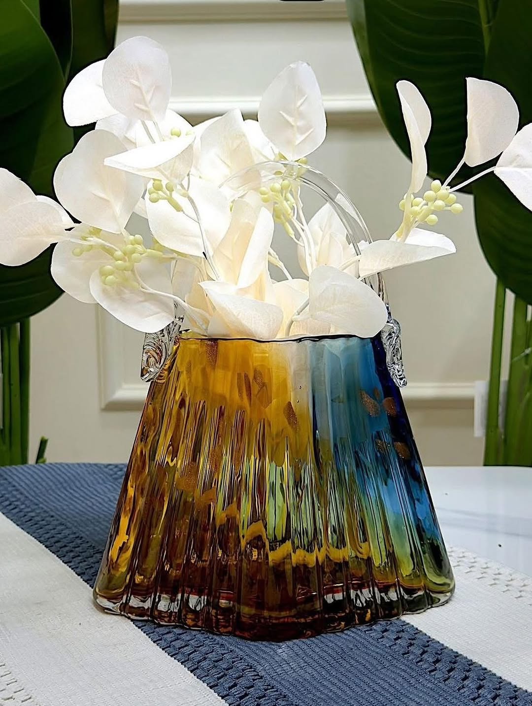 Luxury Bagette Crystal Vase - Premium Glass
