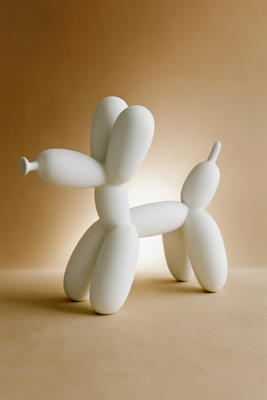 Porcelain Balloon Dog Dressing Relic