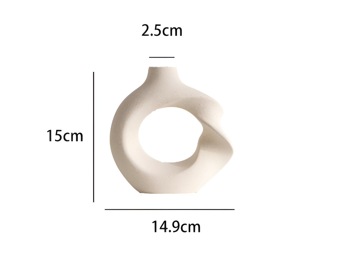 Donut Twist Ceramic Vases