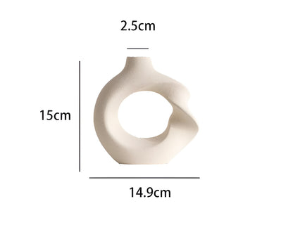 Donut Twist Ceramic Vases