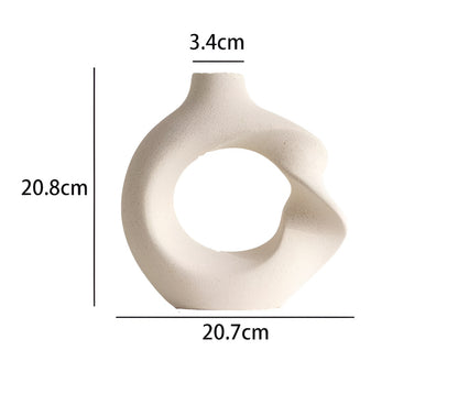 Donut Twist Ceramic Vases