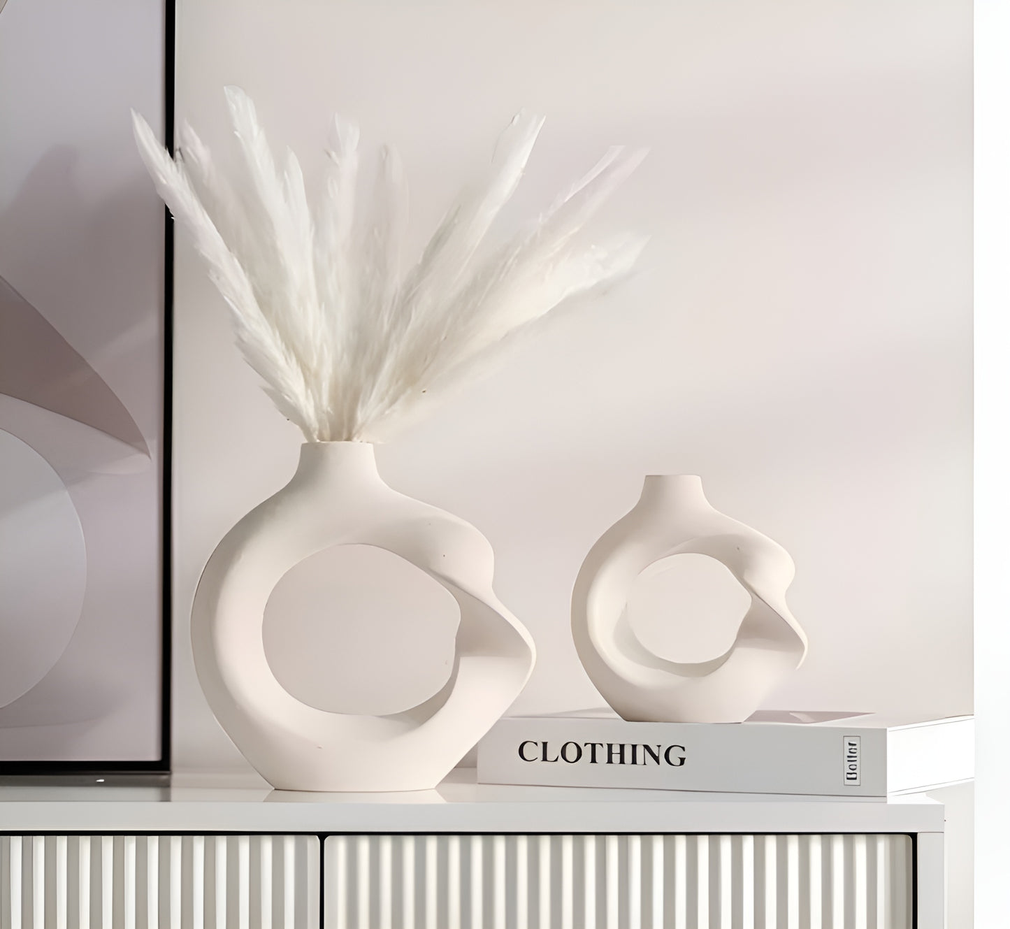 Donut Twist Ceramic Vases