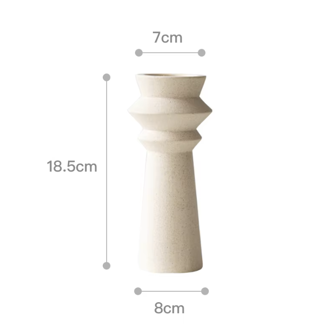 Premium Nordic Style Ceramic Candle Stand Set