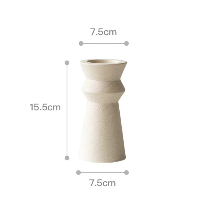 Premium Nordic Style Ceramic Candle Stand Set