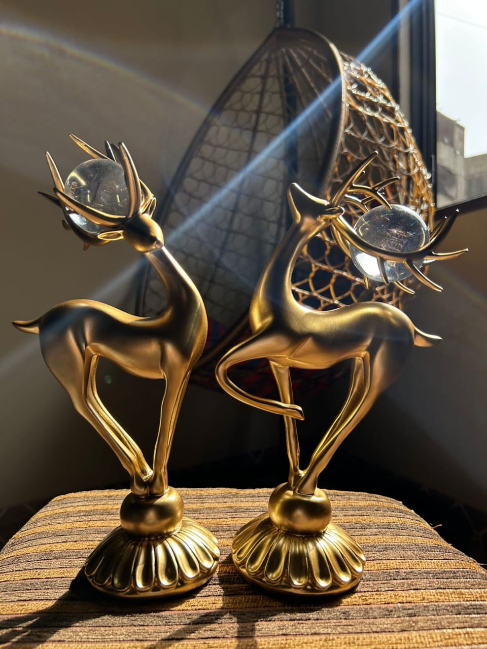 Aurora Luxe Crystal Deer Duo